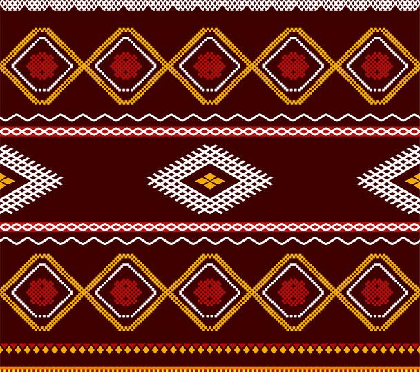 Patrón ornamental elegante sin costuras. África arte étnico tema
. - Vector, Imagen