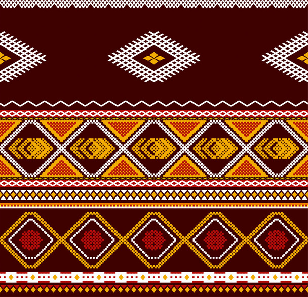 Patrón ornamental elegante sin costuras. África arte étnico tema
. - Vector, imagen