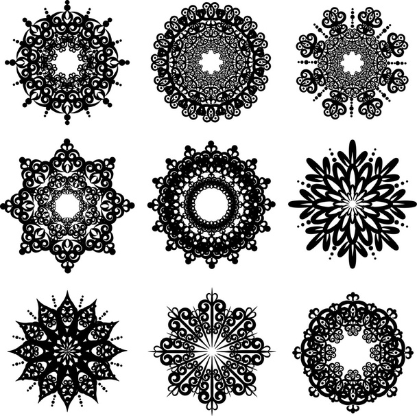 Snowflake winter background - Vector, Image
