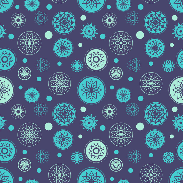 Holiday Background, Snowflake Abstract Background, Snowflake Pattern. - Vektor, Bild