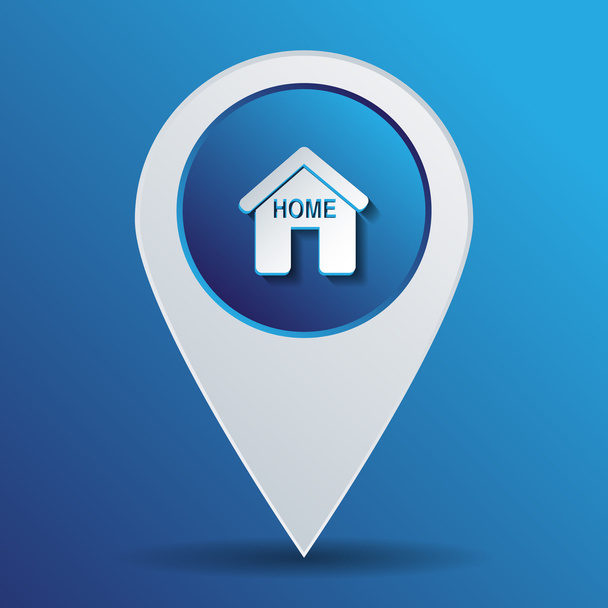 House icon. Home sign - Vetor, Imagem