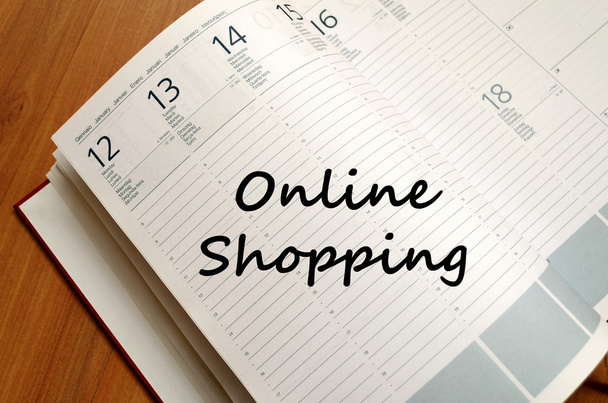 Online shopping write on notebook - Fotografie, Obrázek