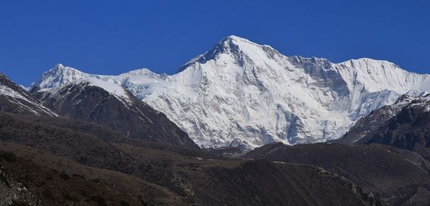 Sexta montanha mais alta do mundo Cho Oyu, 8201meters
 - Foto, Imagem
