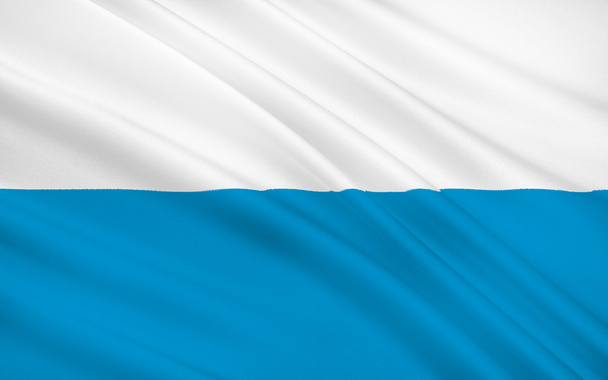 Flag of Bavaria - the land in the south and southeast of the Fed - Φωτογραφία, εικόνα
