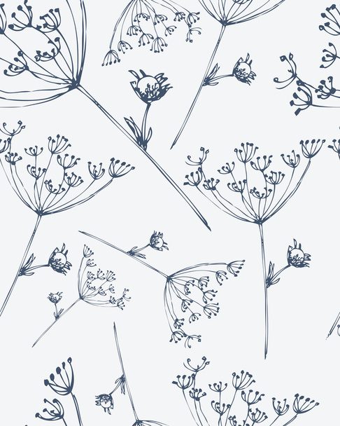seamless floral pattern - Vector, imagen
