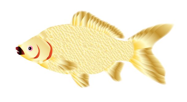 ペットの金魚 - ベクター画像