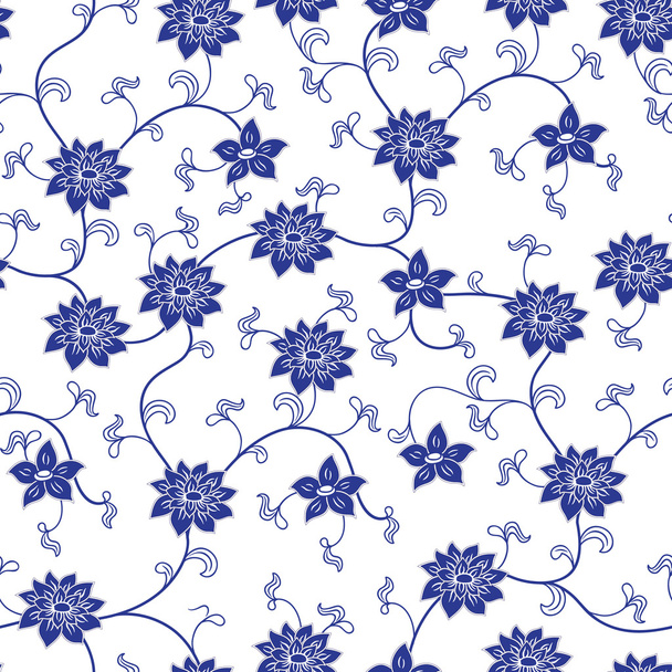 Chinese porcelain seamless pattern - ベクター画像