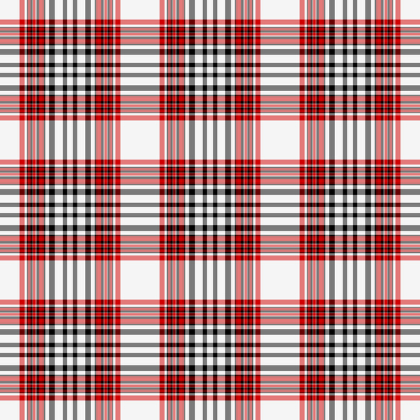 naadloze rode, witte & zwarte plaid - Foto, afbeelding