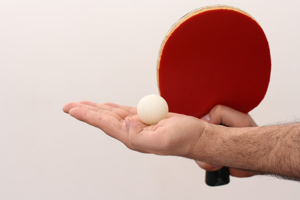 Vincere una coppa in una gara di ping pong
 - Foto, immagini