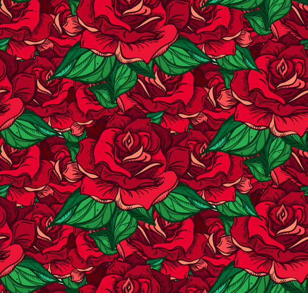  Wedding Rose Seamess Pattern - Вектор, зображення