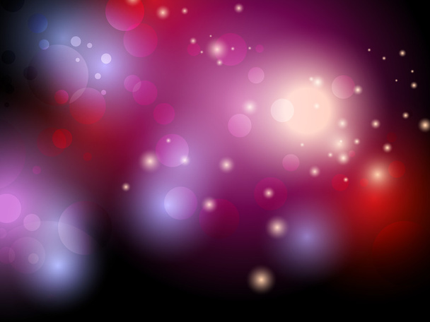 Fekete, lila háttér fények bokeh - Vektor, kép