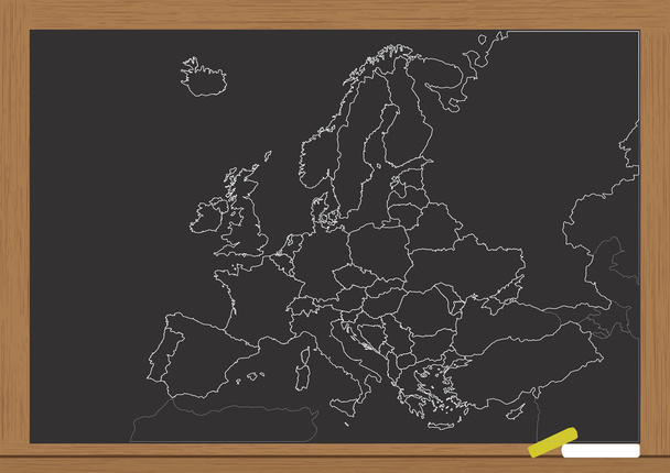 Eurooppa kaavion liitutaulu
 - Vektori, kuva