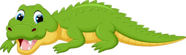 Cute crocodile cartoon - Vector, Image