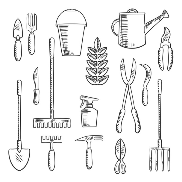 Набор иконок для садоводства
 - Вектор,изображение