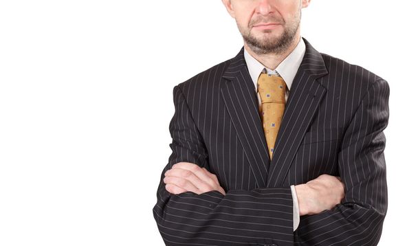 zakenman in de zwarte jas - Foto, afbeelding
