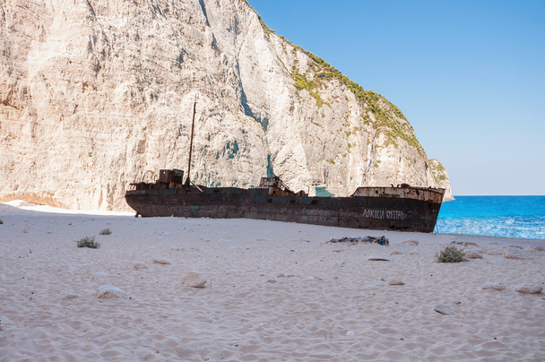 Famous shipwreck on Navagio Beach - Photo, Image
