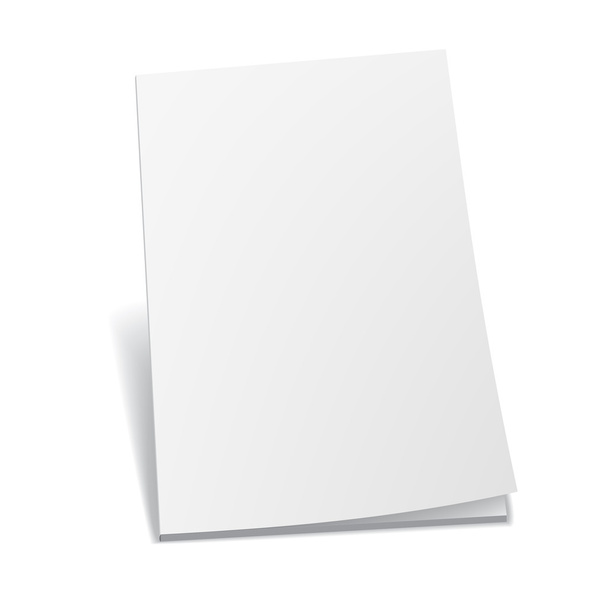 Empty white books - Vector, Image