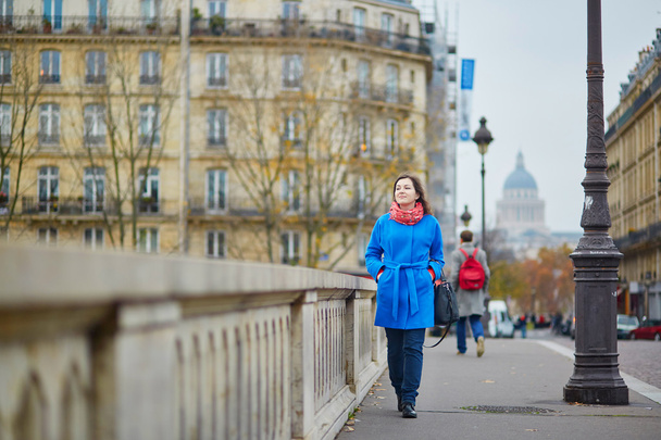 Beautiful young tourist in Paris - Photo, Image