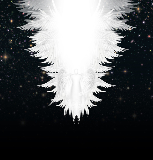 Οι άγγελοι στον ουρανό νύχτας - Φωτογραφία, εικόνα