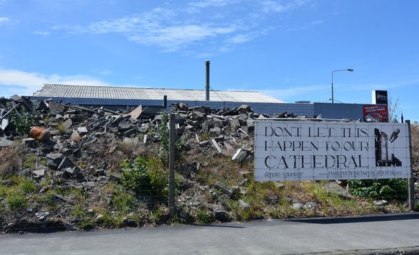 Vaurioitunut rakennus Christchurchissa Uusi-Seelanti
 - Valokuva, kuva