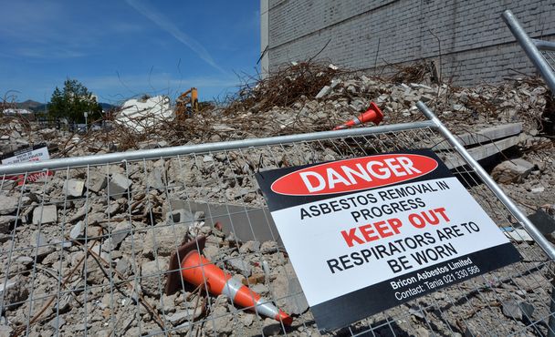ニュージーランド クライストチャーチの建物を破損 - 写真・画像