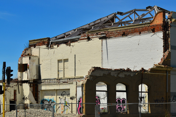 Пошкоджений корпус в Крайстчерч, Нова Зеландія - Фото, зображення