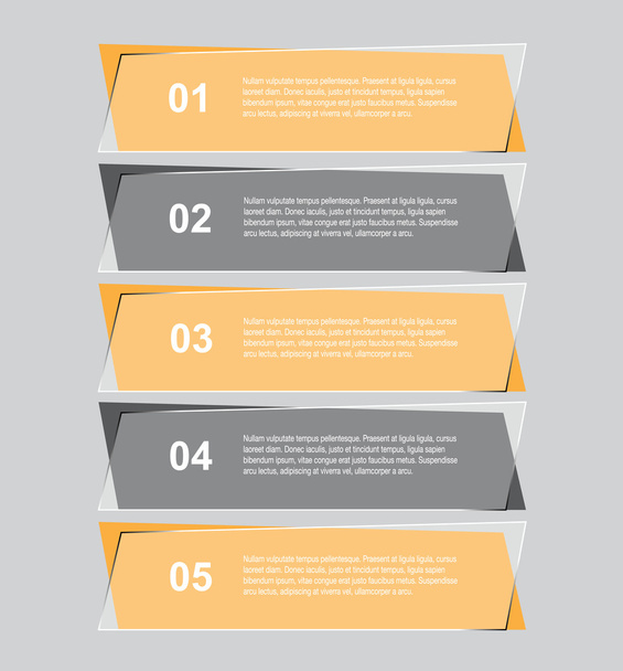 Modern  Design Template. Numbered Banners. - Vettoriali, immagini