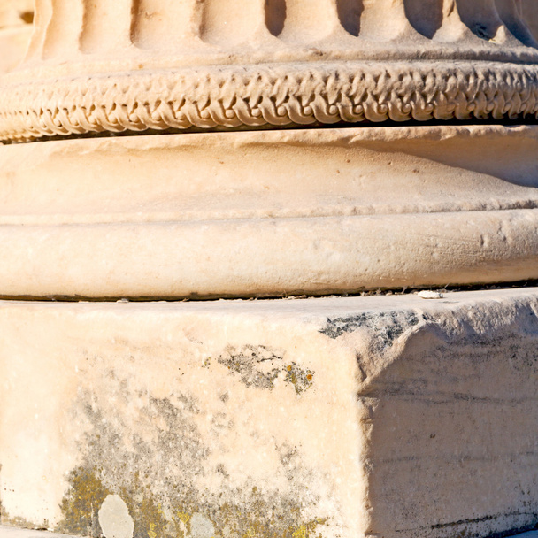  στην Αθήνα η παλιά στήλη πέτρινη κατασκευή Ασία Ελλάδα - Φωτογραφία, εικόνα