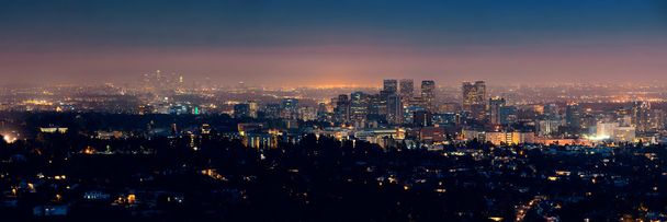 Лос-Анджелес ночью - Фото, изображение