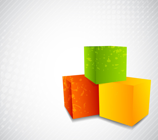 Background with cubes - Vector, Image