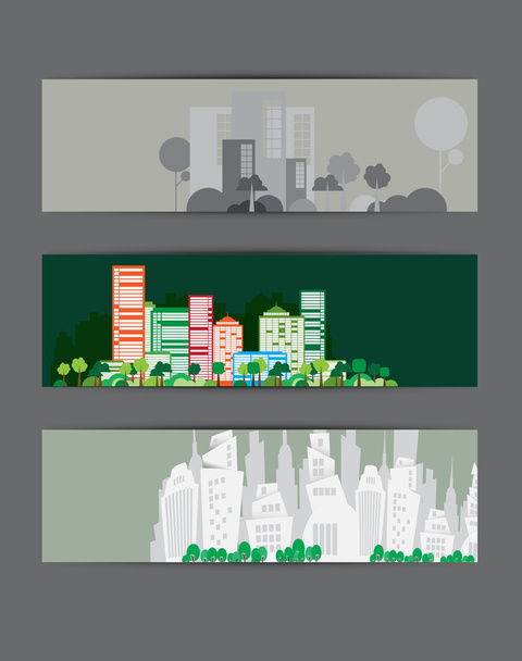 City backgrounds set - Photo, Image