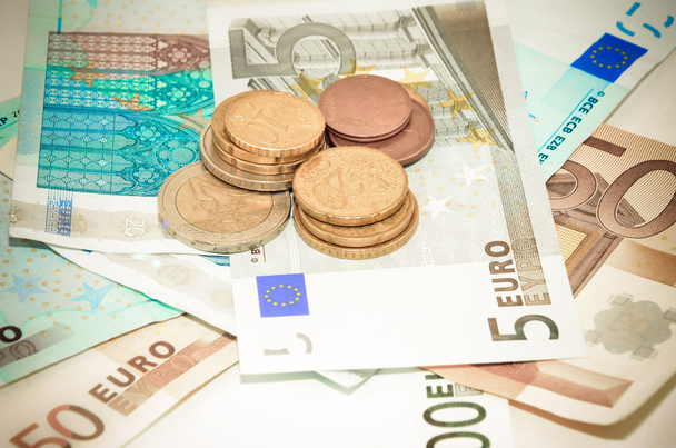 євро монети і банкноти
 - Фото, зображення