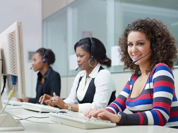 kobiety pracy call center - Zdjęcie, obraz