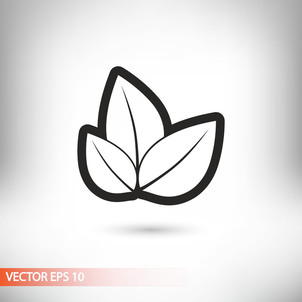 Tree leaves icon - Vektor, Bild