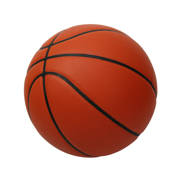 Basketbal geïsoleerd op een witte - Foto, afbeelding