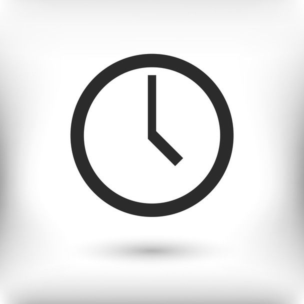 Clock flat design icon - Vektor, obrázek