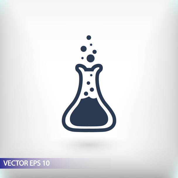 Laboratory glass  icon - Vector, Imagen