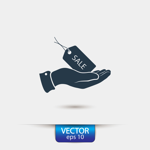 SALE tag icon - Vetor, Imagem