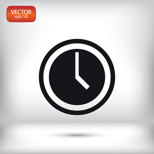 Clock flat design icon - Vettoriali, immagini