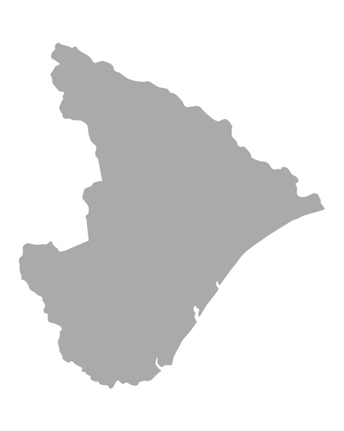 Mapa exacto de Sergipe
 - Vector, Imagen