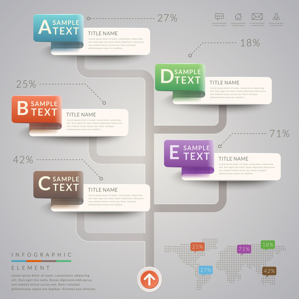 simplicity infographic template - Vector, Imagen