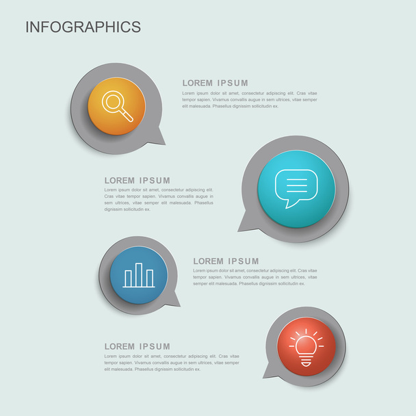 creative infographic template  - Vektor, obrázek
