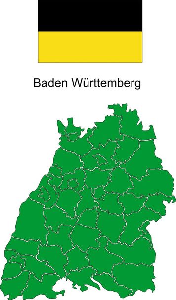 Baden-Wurttemberg Vektor - Vector, afbeelding
