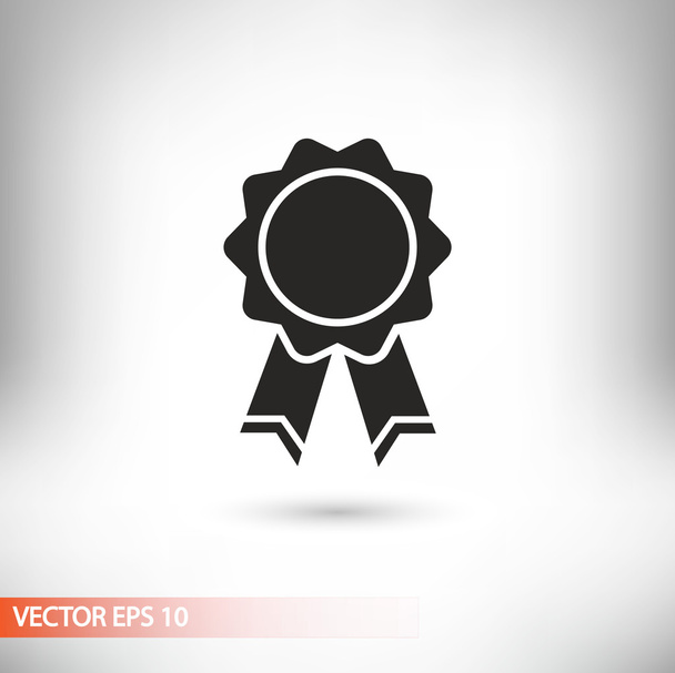 odznak s ikonou stuh - Vektor, obrázek