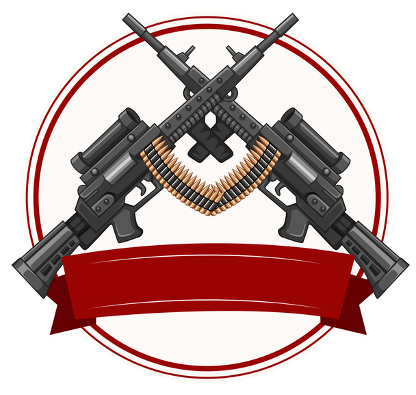 Design de logotipo com fireguns
 - Vetor, Imagem