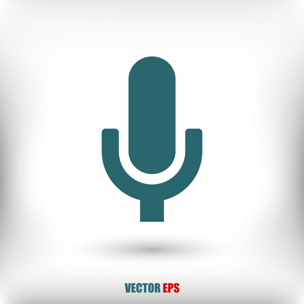 Microphone icon illustration. - Vektor, kép
