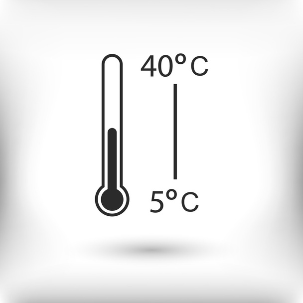 Hőmérő ikon tervezés - Vektor, kép