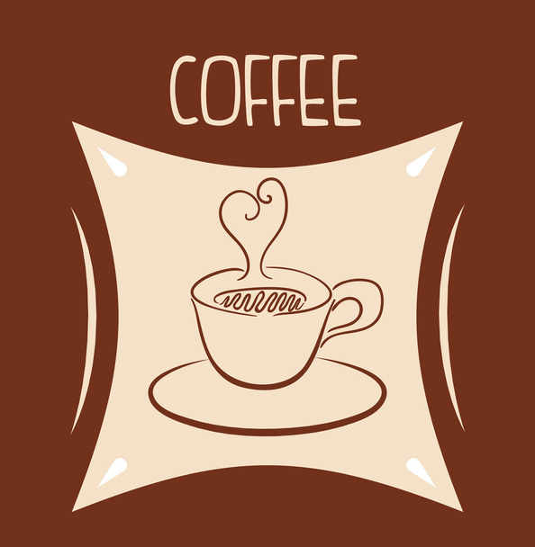 Cofee icons design - Vektör, Görsel