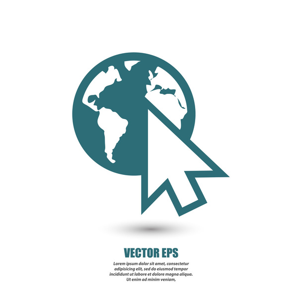 go to web icon illustration. - Vector, Image