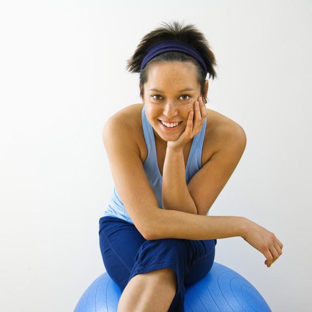 Smiling fitness woman - Фото, зображення